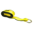 thumbnail image 6 of (20 Pack) 2" x12' Winch Lasso Strap with O Ring, Yellow - Car Tie Down Tire Straps for Trailers Auto Tow Car Hauler Wheel Net, 6 of 6