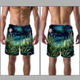 thumbnail image 3 of luoweisi Men's Beach Shorts Quick Dry Swim Trunks with Mesh Lining Plants under the Stars XL, 3 of 5