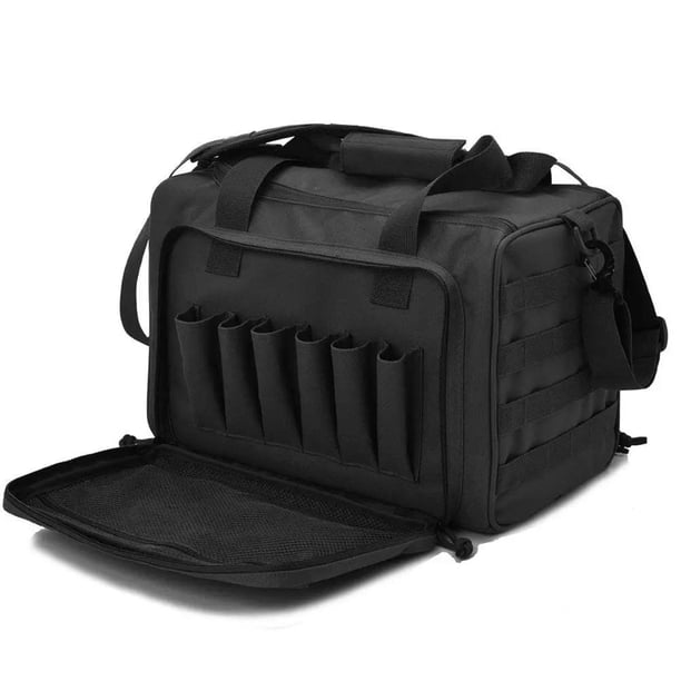 Bolsa De Rango Al Aire Libre Para Pistolas Y Tiro Con Rifle, Bolsa De Pistola De Rango Duffle Con Divisores Y Correa, Bolsa De Almacenamiento Multifunción Sweethay AP008033-01