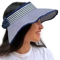thumbnail image 6 of SILVERFEVER Women Summer Wide Brim Visor Hat UV Sunblock UPF 50 Foldable-Fits All, 6 of 8