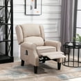 thumbnail image 4 of HOMCOM Massage Recliner Sofa with Heat Function, Remote Control, Beige, 4 of 11