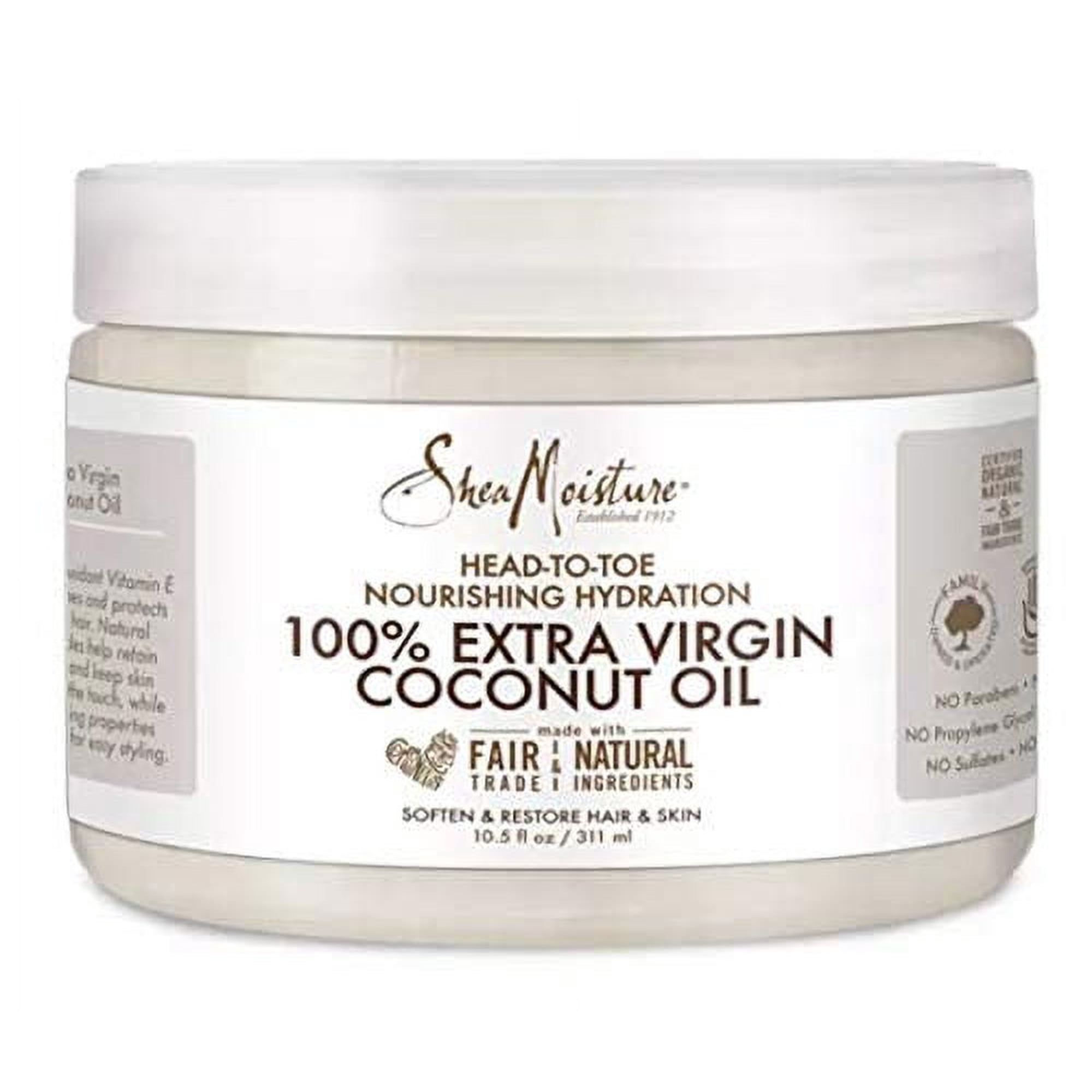 SheaMoisture Head To Toe Nourishing Hydration 100% Extra Virgin Coconut Oil, 10.5 Oz