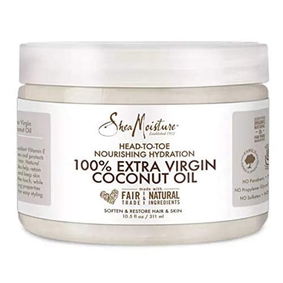 SheaMoisture Head To Toe Nourishing Hydration 100% Extra Virgin Coconut Oil, 10.5 Oz