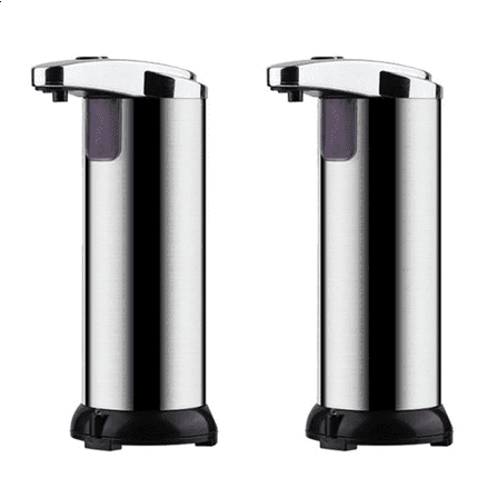 New Arrivals 2X Automatic Soap Dispenser Touchless with Waterproof Base, 250Ml Liquid for Kitchen Bathroom Hotel