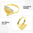 thumbnail image 3 of NUOLUX 6Ud Decorativos Para Servilletas Dorados Con Exclusivo Hanukkah, 3 of 6