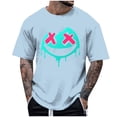 thumbnail image 1 of T-shirt d'Halloween pour Homme, T-Shirt Graphique d'Halloween pour Homme avec Imprimé, Haut Décontracté à Manches Courtes et Col Rond pour Costume et Usage Quotidien, 1 of 5
