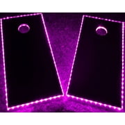 GlowCity LED Cornhole Board Lights – Ultra Bright Lights for Corn Hole and Board, Fits 2 x Boards – Waterproof and Durable Cable Ideal for Family Outdoor Games or Backyard Glow in The Dark Fun (Pink)
