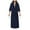Navy, variant on Celivon Terry Cloth Robes For Women Spring Autumn Long Pajamas Smooth Absorbent Quick Drying Short Sleeved Robe Bathrobe