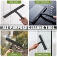 thumbnail image 4 of Ababeny All-Purpose Shower Squeegee,9.5 inch , Shower Squeegee for Doors Window Glass Door Cleaner Bathroom Cleaning Floor, Car Windows Black Silicone Squeegees Squeege Mirror Tile Squiggy Doors, 4 of 5