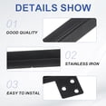 thumbnail image 3 of 7 Inch Door Latch Cover, 2 Pcs Door Latch Shield Plates Security Reinforcement Black, 3 of 7