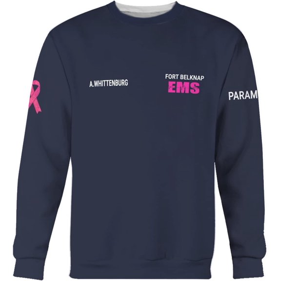 Customize Name EMS EMT Hoodie For Men And Women All Over Printed Sportwear T Shirt, Zip Up Hoodie, Sweatshirt (Sweatshirt, S)