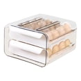 thumbnail image 1 of Clear Egg Storage Box,Egg Drawer Double Layer Egg Drawer Egg Storage Container Professional Grade, 1 of 2
