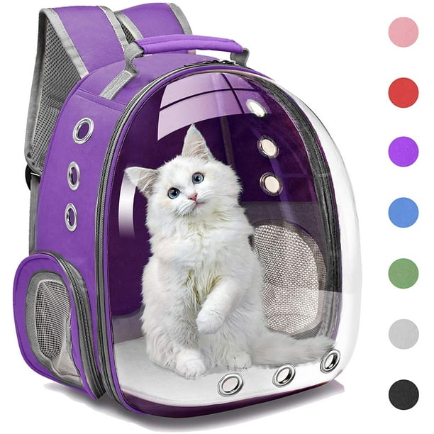 Purple dog backpack discount