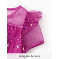 thumbnail image 5 of Vestido Disney Frozen Anna para niñas de tul brillante morado 3-4T, 5 of 5