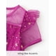 thumbnail image 5 of Vestido Disney Frozen Anna para niñas de tul brillante morado 3-4T, 5 of 5