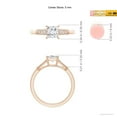 thumbnail image 4 of ANGARA Natural 0.7 Ct. Diamond Vintage Inspired Ring in 14K Rose Gold for Women (Ring Size: 11.5), 4 of 9