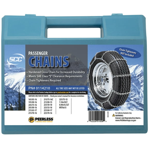 Peerless Chain Passenger Tire Chains, #0114210