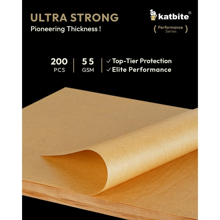 Katbite Parchment Paper Sheets 12x16 Inch Unbleached Baking Sheets