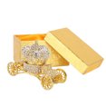 thumbnail image 1 of Carro de diamantes de estilo europeo, corona de diamantes, caja de anillo de diamantes para coche, adornos de decoración para el hogar, 1 of 8
