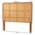 thumbnail image 6 of bali & pari Caspia Natural Rattan and Mahogany Wood Queen Size Headboard, 6 of 6