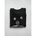 thumbnail image 3 of Kissing Astronauts On The Moon Sweatshirt Women -Image by Shutterstock, Female Medium, 3 of 4