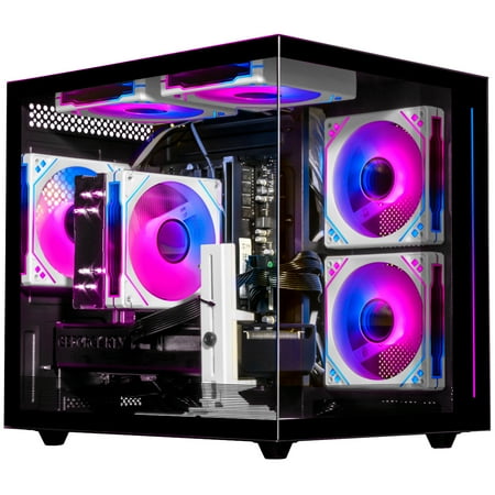 WIWB Gaming PC Desktop, Ryzen 7 5700X, 32GB DDR4, RTX 5060 8GB, 1TB NVMe SSD, WiFi 6