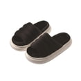 thumbnail image 3 of SAWOBUUN Womens Fuzzy Slide Slippers Puffy Thick Sole House Slippers for Women Open Toe Warm Cozy Non-Slip Soft Sole Indoor Outdoor Bedroom Shoes, 3 of 7