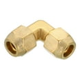 thumbnail image 3 of Uxcell 1/2" x 1/2" Brass Pipe Fitting Flare 90 Degree Elbow Tube Fitting Pipe Adapter Connector with Nut, 3 of 5