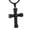 Black, variant on Rope Winding Cross Cremation Ashes Urn Pendant Necklace Memorial Keepsake Jewelry Lord’s Prayer Cross Ashes Necklaces