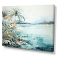 thumbnail image 2 of Designart "Skyline Of A Tropical Island I" Coastal Tropical Canvas Wall Art, 2 of 7