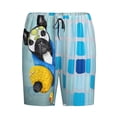 thumbnail image 4 of Wukai French Bulldog Dog in a Bathtub Men’s Short Pajama Pants With Pockets Soft Sleep Pj Shorts for Men-XX-Large, 4 of 6