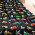 thumbnail image 3 of Cartoon Traffic Vehicles Planes Black Pattern Blanket,Comfortable Soft Flannel Throw Blanket,All Season,Warm Lightweight Blankets for Sofa Bed Couch Living Room Chair,60"x80", 3 of 4