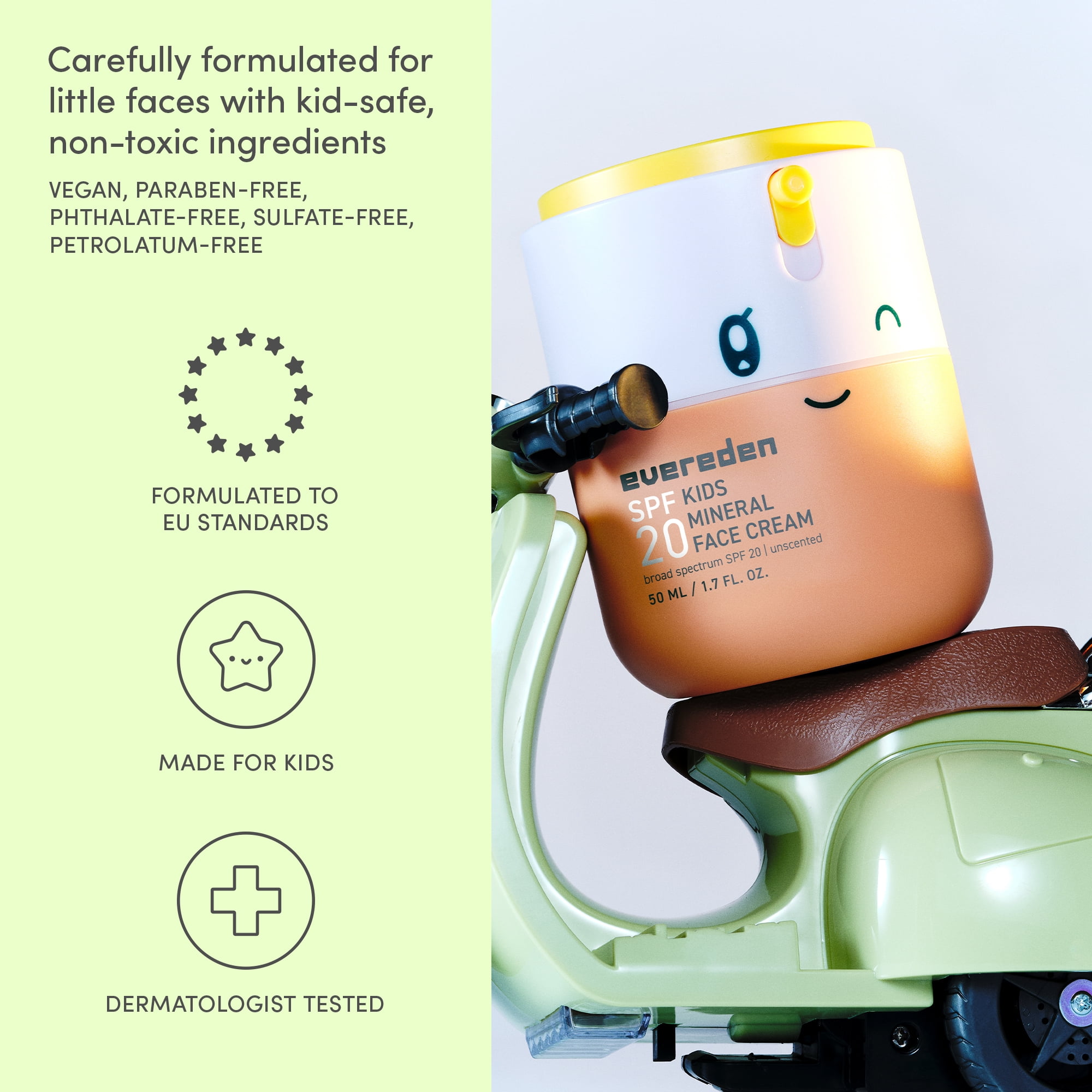 Evereden Kids Protective Mineral Face Cream SPF20