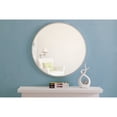 thumbnail image 3 of Metal frame Round Mirror 28 inch Silver finish, 3 of 5