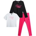 thumbnail image 1 of Conjunto de leggings PUMA de manga larga para niñas, estilo deportivo, 3 piezas, 1 of 7