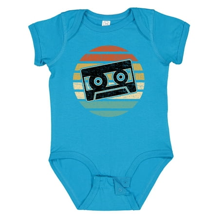 

Inktastic Vintage Cassette Tape Silhouette Gift Baby Boy or Baby Girl Bodysuit