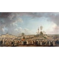 thumbnail image 2 of Pierre-Antoine Demachy 18x12 Gold Ornate Wood Frame and Double Matted Museum Art Print Titled - The Festival of the Supreme Being, in Champ-De-Mars (1794), 2 of 4