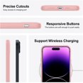 thumbnail image 6 of for Samsung Galaxy S21 FE Case, Thin Liquid Silicone Case,Shockproof,Slim Thin Phone Case for Galaxy S21 FE,Full Body Screen Camera Protective Cover-Pink 2-s21 fe-12, 6 of 14