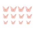 thumbnail image 3 of MORESEC under $5 3Pcs Metal Hollow Butterfly Wall Sticker,3D Simulation Butterfly Decoration for Home and Party, Metal Texture Wall Sticker for Wedding and Mall Decor, 3 of 9
