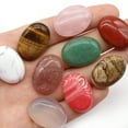 thumbnail image 4 of Natural Mixed Gemstone Oval Cabochon CAB Flatback Reiki Chakra Beads 18mm x 25mm, 4 of 9