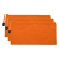 thumbnail image 1 of Unique Bargains Waterproof Zipper File Bags, A6 Document Holders for Office, Orange 3 Pack, 1 of 6