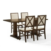 Crosley Furniture Joanna 5-Piece Dining Table Set For 4- Table & 4 Upholstered Back Chairs