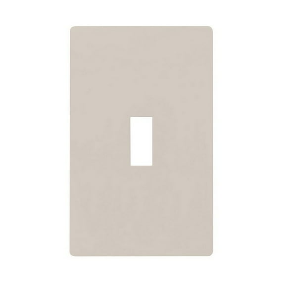 Hubbell 1-Gang Light Almond Single Toggle Screwless Midsize Wall Plate NPS1LAZ