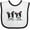 White and Black, variant on Inktastic Boston Terriers (dark Apparel) Boys or Girls Baby Bib