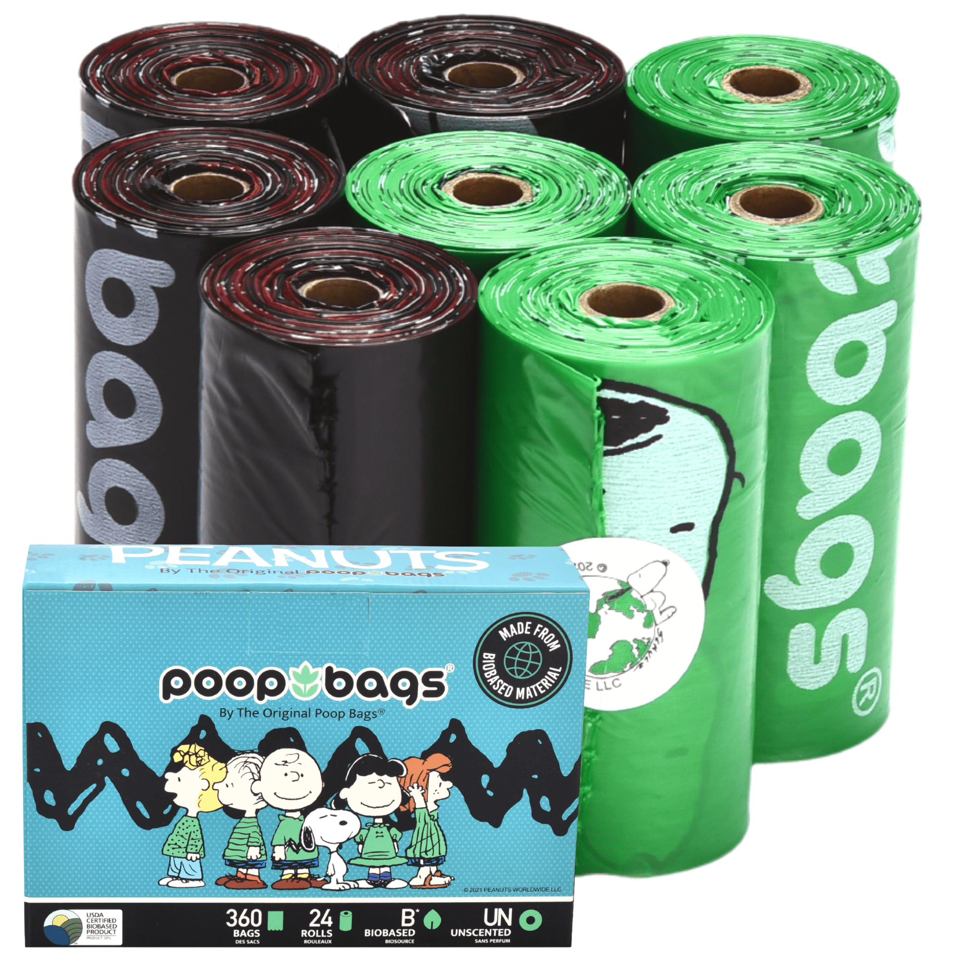 USDA Biobased Peanuts Leash Rolls (360 CT)