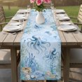 thumbnail image 5 of Table Runners 72 Inches Long Dress Scarves, Octopus Coastal Farmhouse Kitchen/Dining Table Decor Table Runner, Coffee Tablerunners, Nautical Seaside Coral Starfish Conch 13x72 Inch, 5 of 8