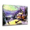 thumbnail image 2 of Póster de paseo en trineo el domingo por la noche, pintura decorativa, lienzo, arte de pared, carteles para sala de estar, pintura para dormitorio, estilo marco, 12 x 18 pulgadas (30 x 45 cm), 2 of 8