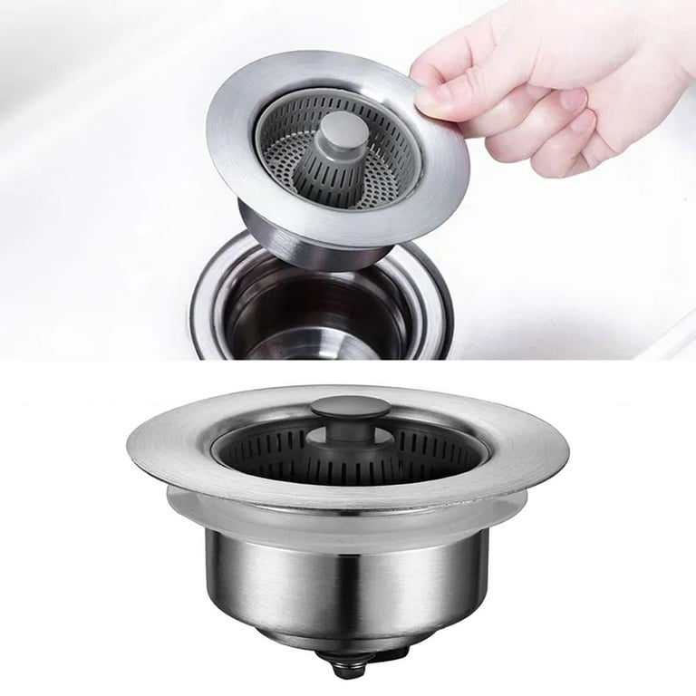 2-in-1 Silicone Sink Strainer with Stopper