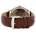 thumbnail image 3 of caravelle new york men's 43b132 analog display japanese quartz brown watch, 3 of 4