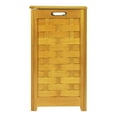 thumbnail image 5 of Oceanstar Rectangular Veneer Laundry Wood Hamper with Interior Bag, 20.25 in L x 13 in W x 24.25 in H, 5 of 6